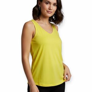 COLUMBIA Women’s Bright Yellow Sleeveless Vista Ridge Tank Top Size Medium